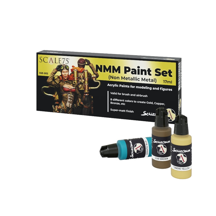NMM Gold and Copper Paint Set - Scale75: Scalecolor Paint Set