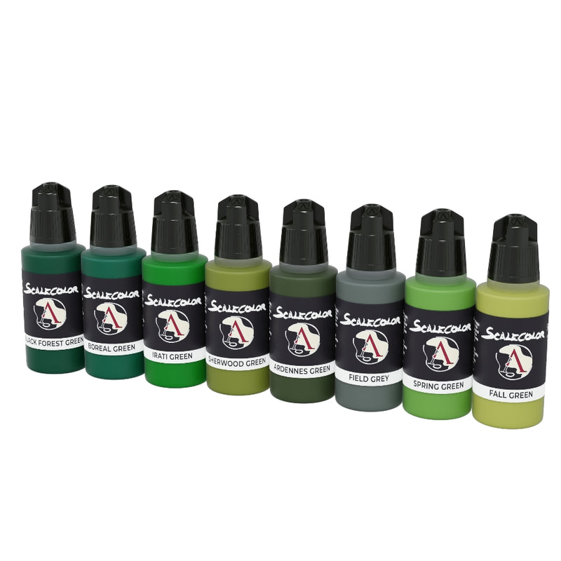 Scalecolor: Colors of Nature Green Paint Set - Scale75: Set de Pinturas