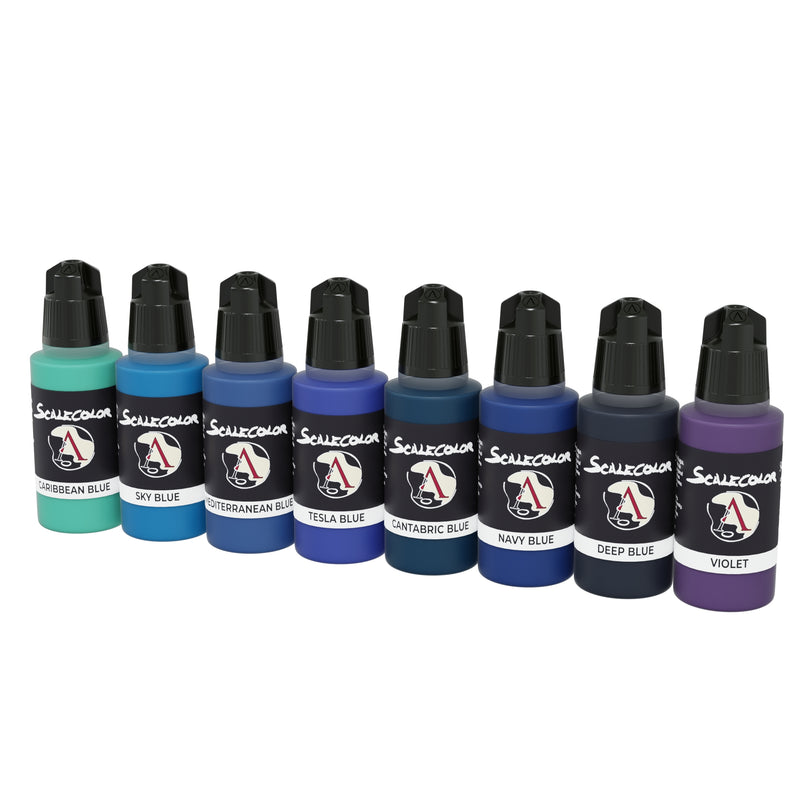 Scalecolor: Sky and Ice Blue Paint Set - Scale75: Set de Pinturas
