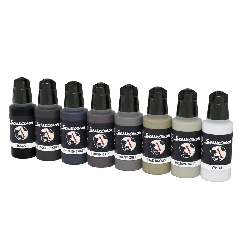 Scalecolor: Black and White Paint Set - Scale75: Set de Pinturas