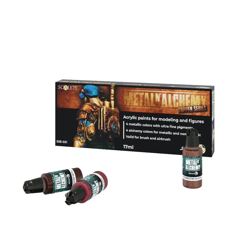 Scalecolor: Metal'n Alchemy Copper Series - Scale75: Set de Pinturas