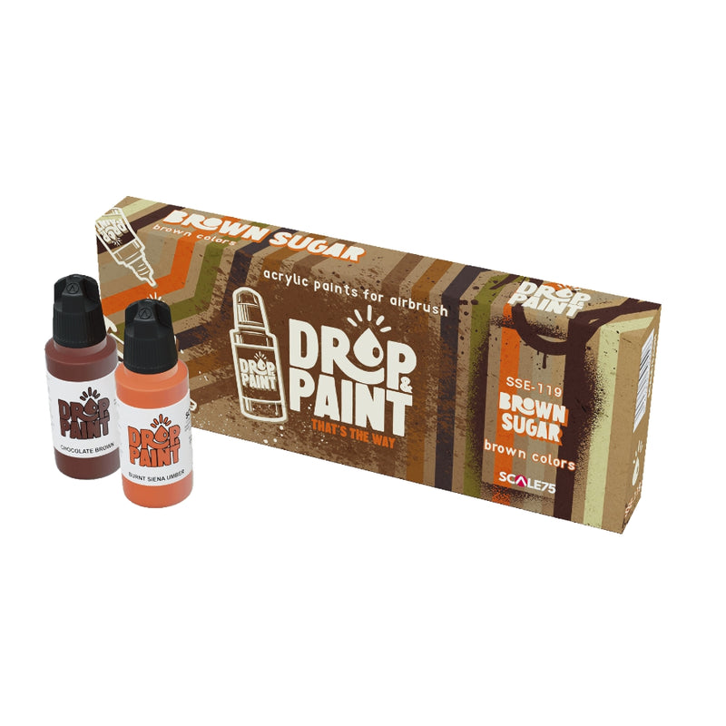 Drop & Paint: Sugar Brown - Scale75: Set de Pinturas