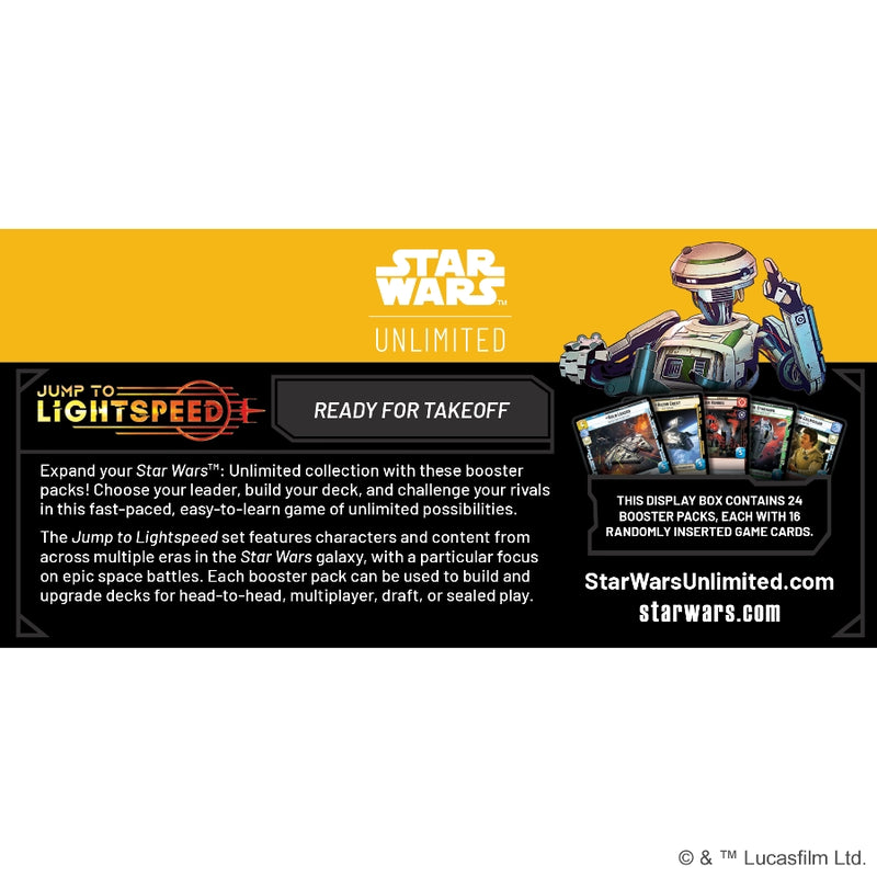 Jump to Lightspeed: Booster Display Box (Inglés) - Star Wars: Unlimited