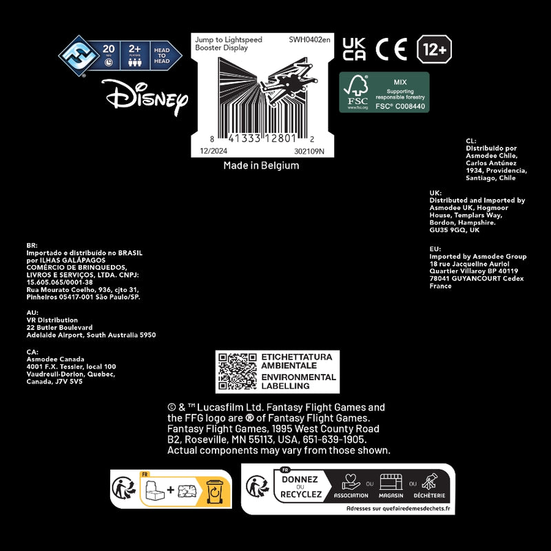 Jump to Lightspeed: Booster Display Box (Inglés) - Star Wars: Unlimited