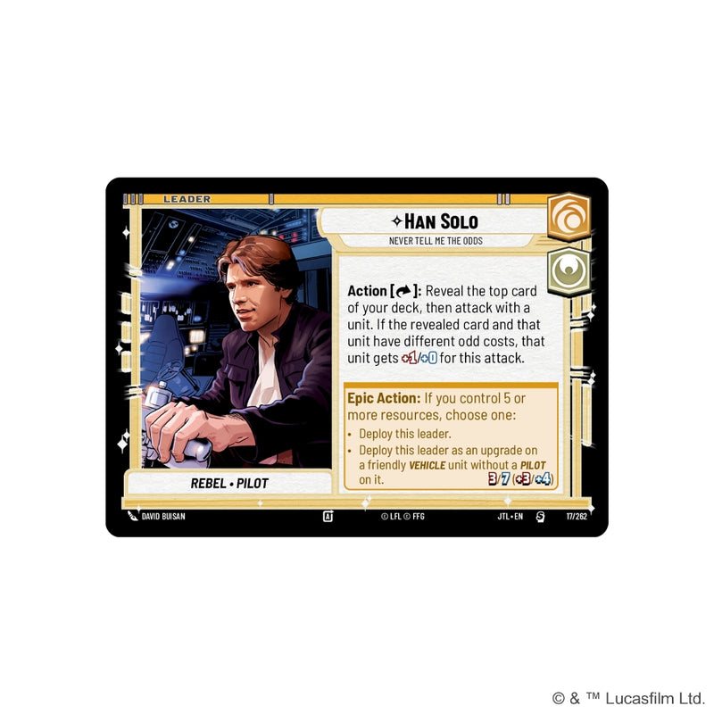 Star Wars Unlimited - Jump to Lightspeed: Han Solo Deck (Inglés)