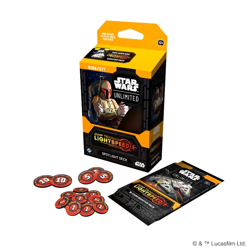Star Wars Unlimited - Jump to Lightspeed: Boba Fett Deck (Inglés)
