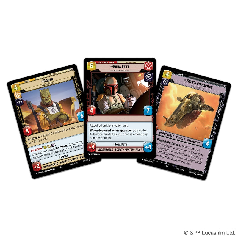 Star Wars Unlimited - Jump to Lightspeed: Boba Fett Deck (Inglés)