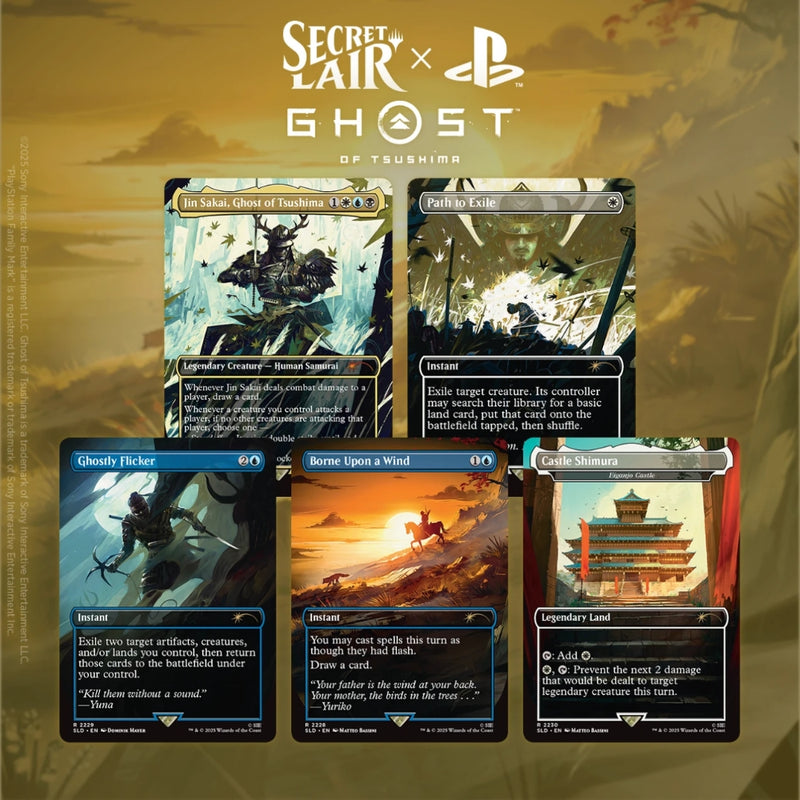 Secret Lair x Playstation: Ghost of Tsushima (Regular) - Magic: The Gathering