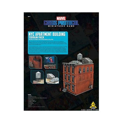NYC Apartment Building Terrain Pack (English) - Marvel: Crisis Protocol