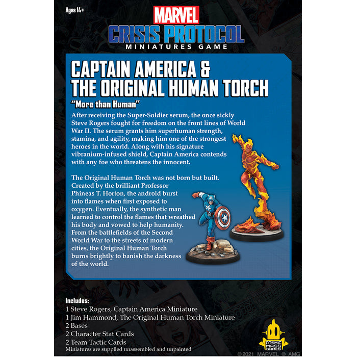 Captain America & The Original Human Torch - Marvel: Crisis Protocol