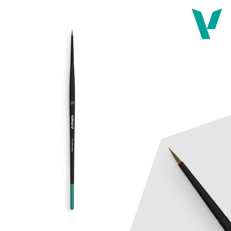 Pincel Pro Modeler Natural Round No. 3/0 - Vallejo: Pinceles