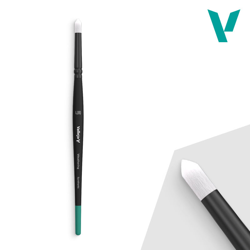 Pincel Weathering Round Syntetic S(8) - Vallejo: Pinceles