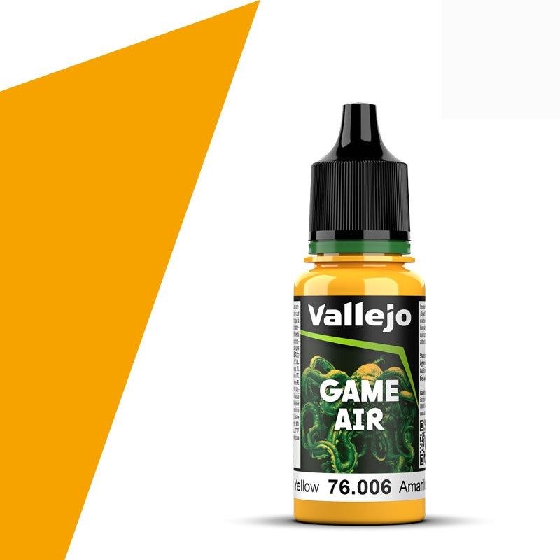 76.006 Sun Yellow (18ml) - Vallejo: Game Air