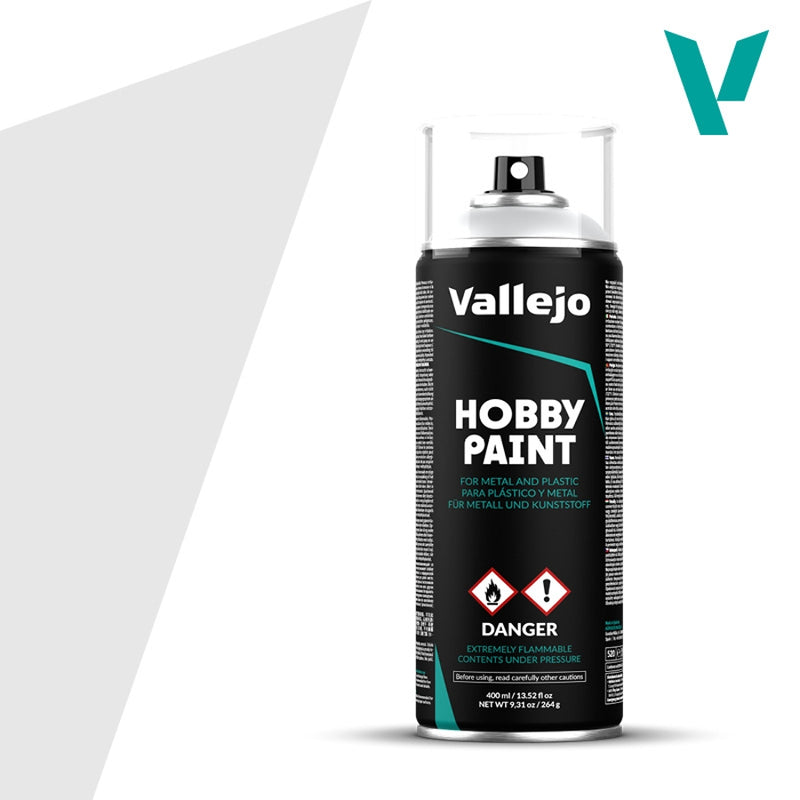 28.011 Primer Gris (400ml) - Vallejo: Hobby Paint Aerosol