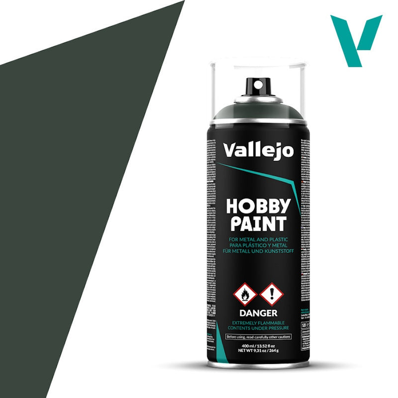 28.026 Primer Verde Oscuro (400ml) - Vallejo: Hobby Paint Aerosol