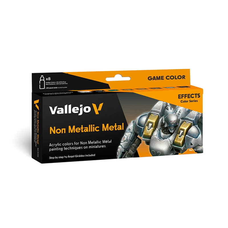 Non Metallic Metal Paint Set (8x18ml) - Vallejo: Game Color, Effects Color Series