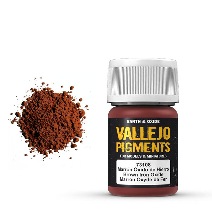73.108 Brown Iron Oxide (35ml) - Vallejo: Pigments