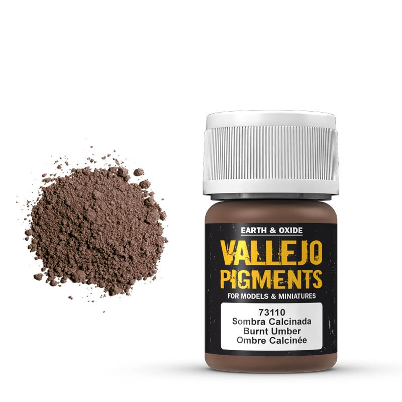 73.110 Burnt Umber (35ml) - Vallejo: Pigments