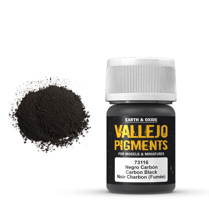 73.116 Carbon Black (Smoke Black) (35ml) - Vallejo: Pigments