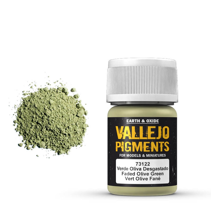 73.122 Faded Olive Green (35ml) - Vallejo: Pigments