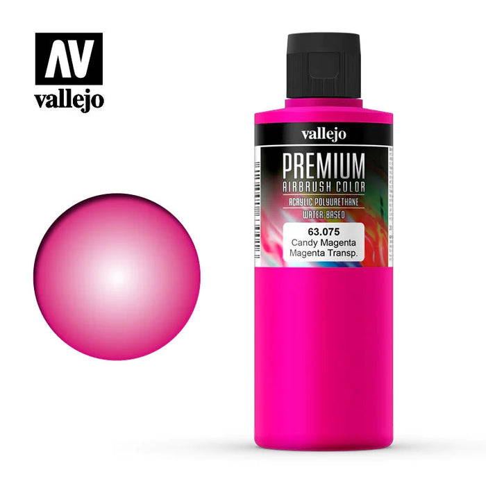 63.075 Candy Magenta (200ml) - Vallejo: Premium Airbrush Color