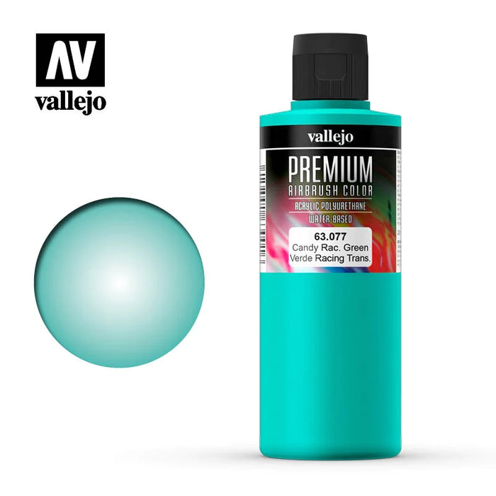 63.077 Candy Racing Green (200ml) - Vallejo: Premium Airbrush Color