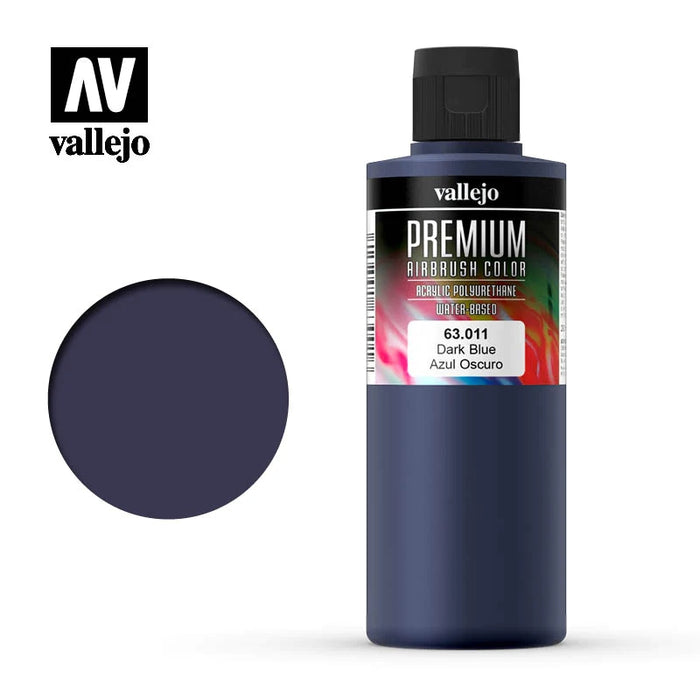 63.011 Dark Blue (200ml) - Vallejo: Premium Airbrush Color
