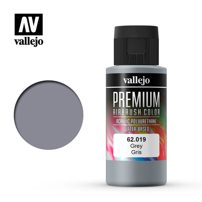 62.019 Grey (60ml) - Vallejo: Premium Airbrush Color