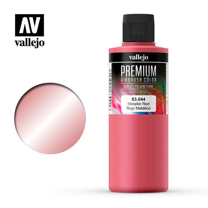 63.044 Metallic Red (200ml) - Vallejo: Premium Airbrush Color