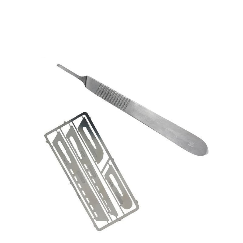 T06001 Set de 4 Sierras de Modelismo con Mango Escalpelo Vallejo - Vallejo: Herramientas