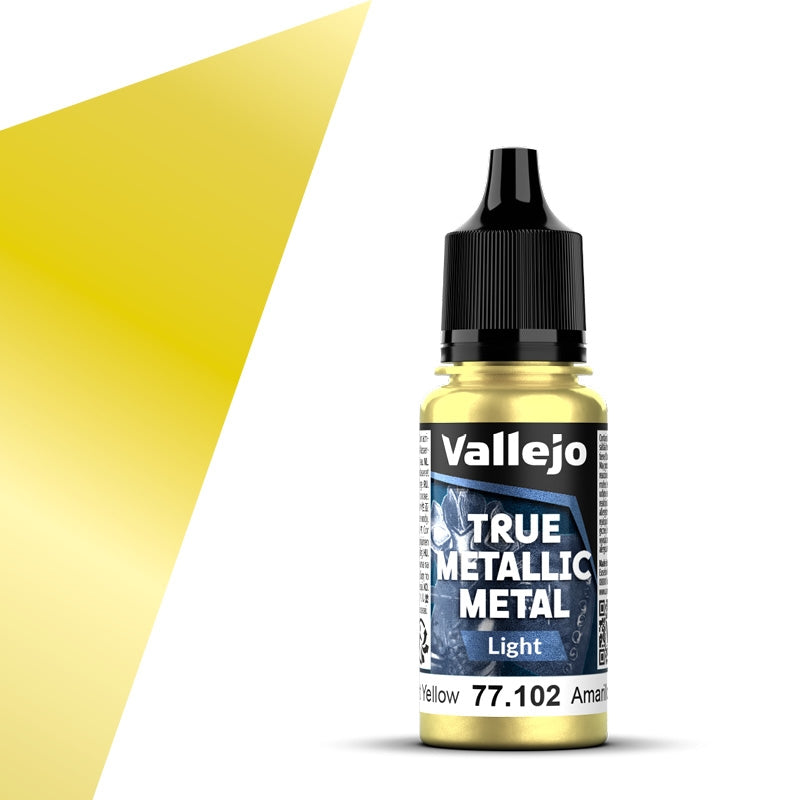 77.102 Amarillo Radiante Light (18ml) - Vallejo: True Metallic Metal