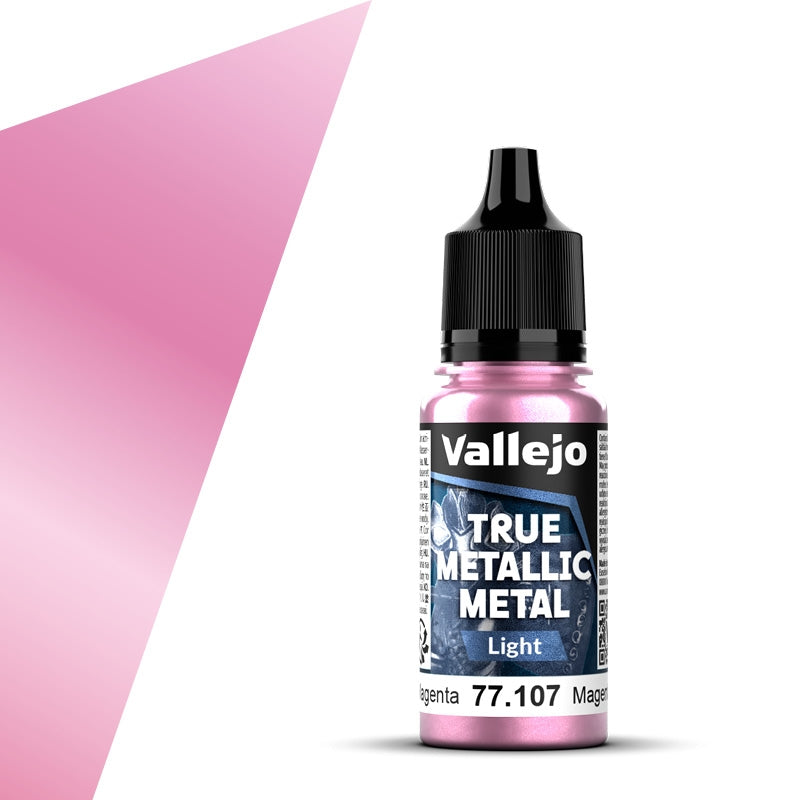 77.107 Magenta Carmesí Light (18ml) - Vallejo: True Metallic Metal