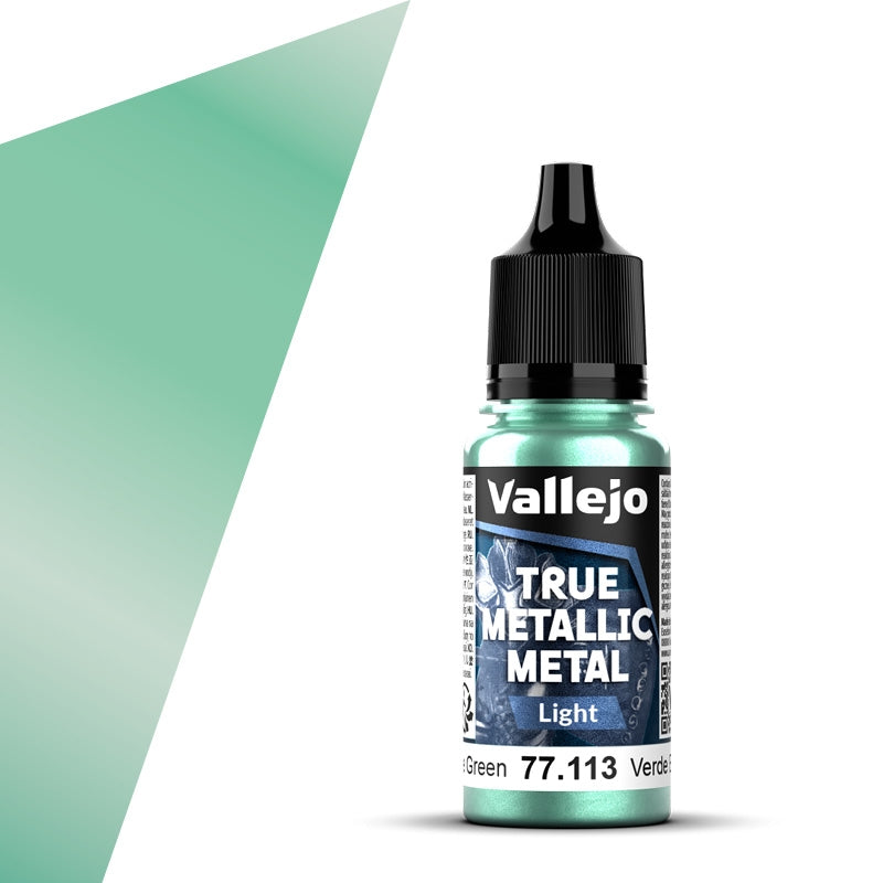 77.113 Verde Escarabajo Light (18ml) - Vallejo: True Metallic Metal