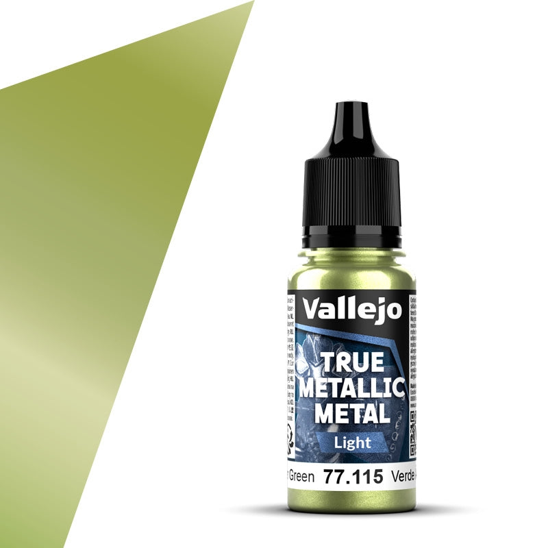 77.115 Verde Ámbar Light (18ml) - Vallejo: True Metallic Metal