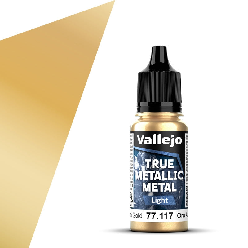 77.117 Oro Arcano Light (18ml) - Vallejo: True Metallic Metal