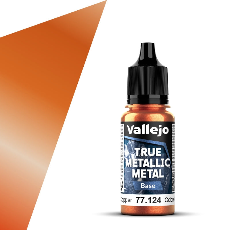 77.124 Cobre Antiguo Base (18ml) - Vallejo: True Metallic Metal