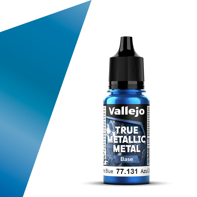 77.131 Azul Zafiro Base (18ml) - Vallejo: True Metallic Metal