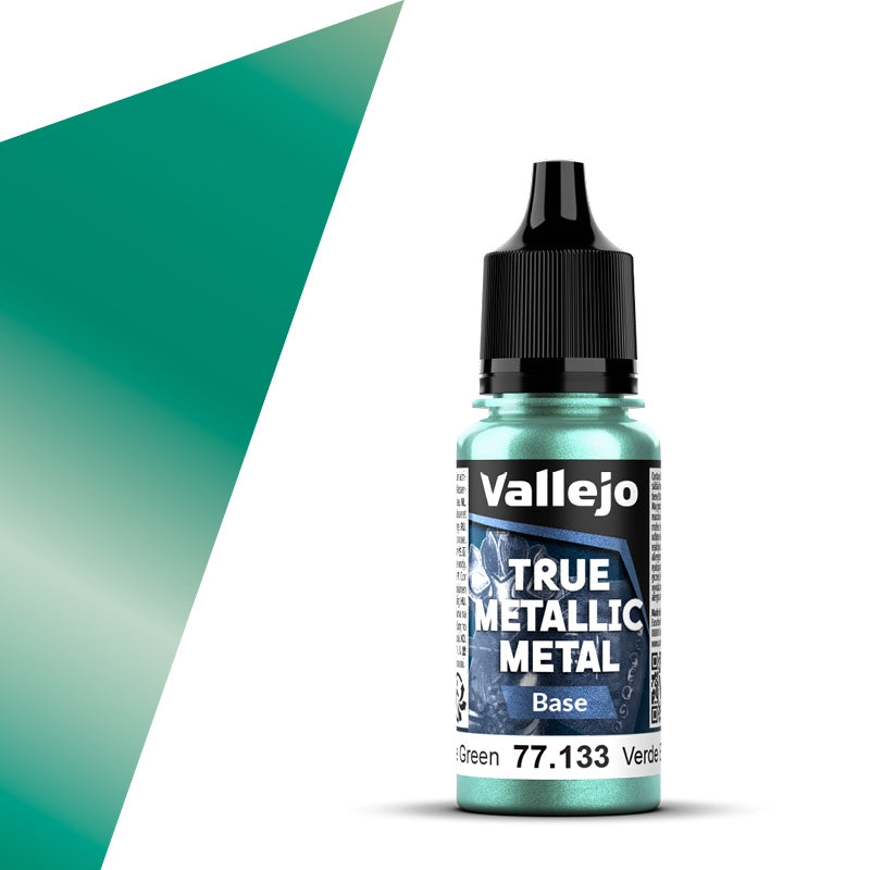 77.133 Verde Escarabajo Base (18ml) - Vallejo: True Metallic Metal
