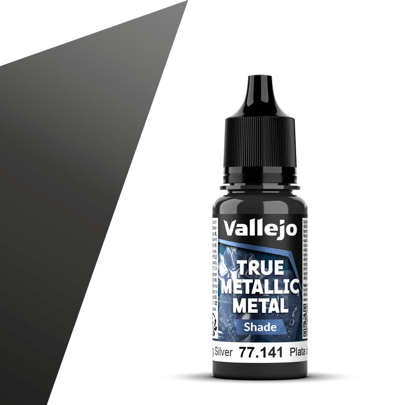 77.141 Plata de Ley Shade (18ml) - Vallejo: True Metallic Metal