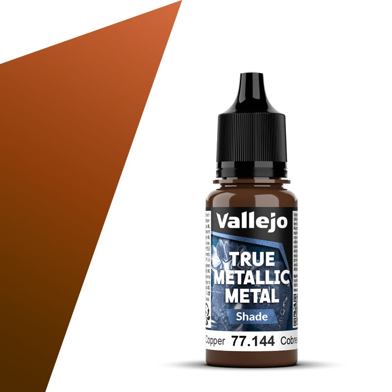 77.144 Cobre Antiguo Shade (18ml) - Vallejo: True Metallic Metal