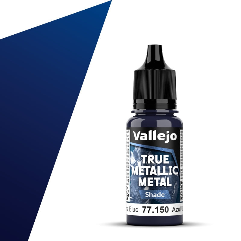 77.150 Azul Ultramar Shade (18ml) - Vallejo: True Metallic Metal