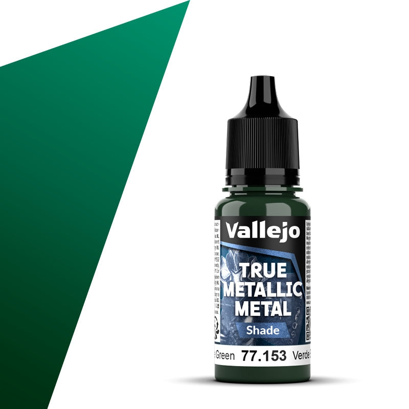 77.153 Verde Escarabajo Shade (18ml) - Vallejo: True Metallic Metal