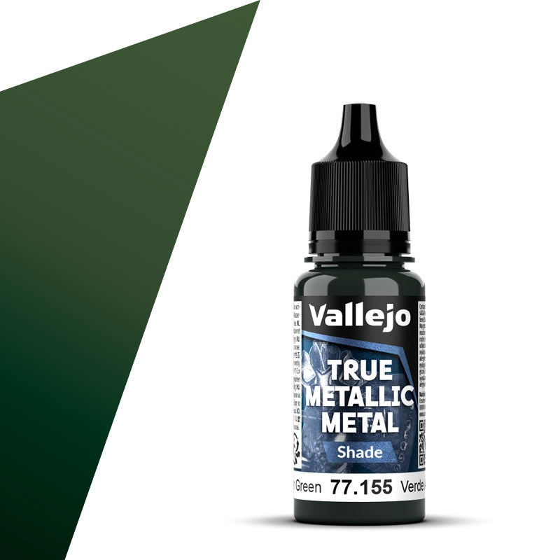 77.155 Verde Ámbar Shade (18ml) - Vallejo: True Metallic Metal