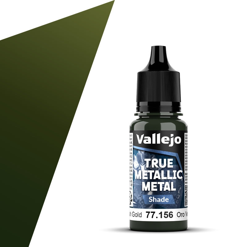 77.156 Oro Verde Shade (18ml) - Vallejo: True Metallic Metal