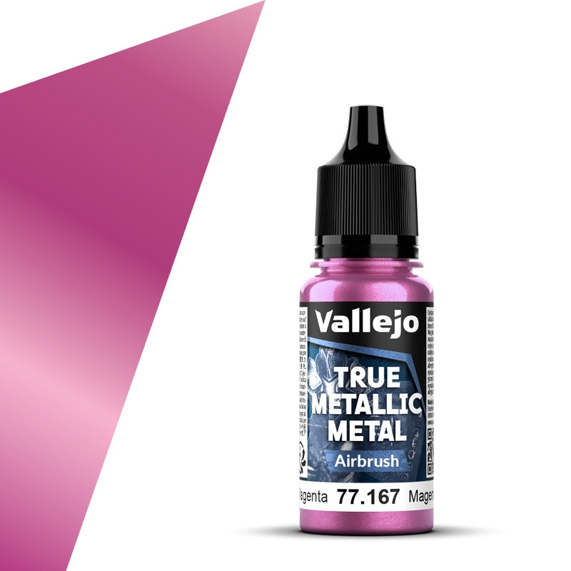 77.167 Magenta Carmesí Airbrush (18ml) - Vallejo: True Metallic Metal