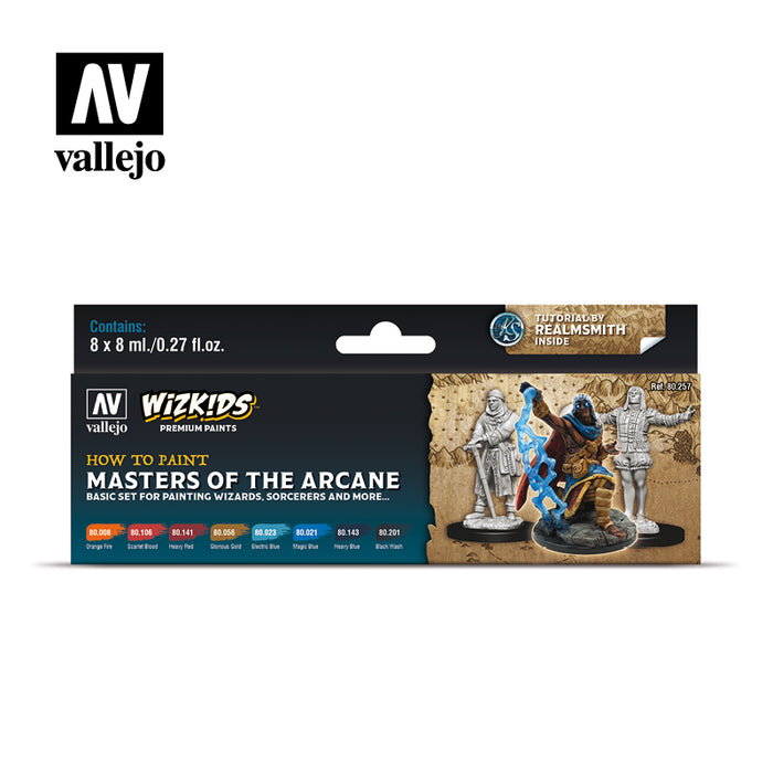 80.257 Masters of the Arcane (8x 8ml) - Wizkids: Premium Paints