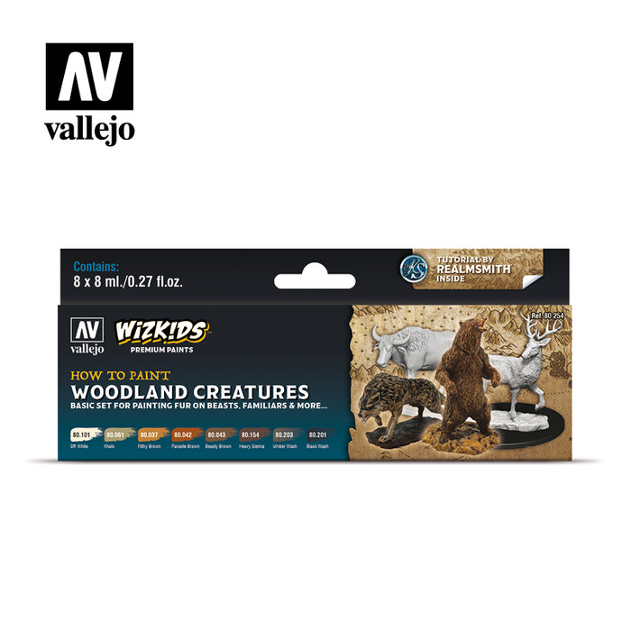 80.254 Woodland Creatures (8x 8ml) - Wizkids: Premium Paints