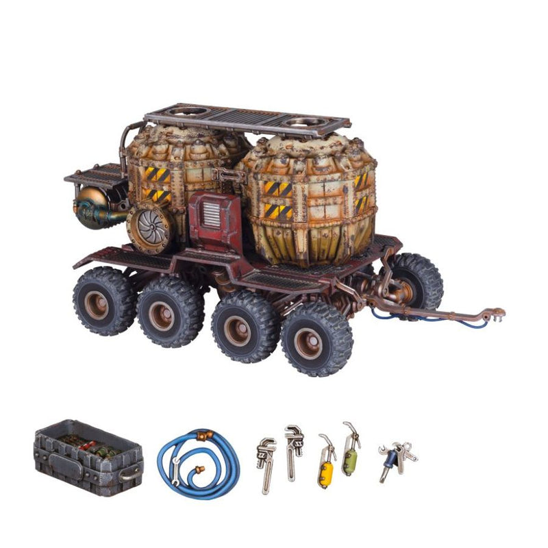 Promethium Tanks on Cargo-8 Ridgehauler Trailer - Necromunda - RedQueen.mx