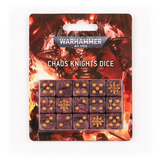 Chaos Knight Dice Set 2023 - WH40k - RedQueen.mx