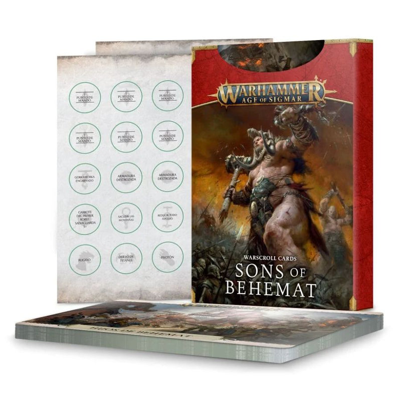 Sons of Behemat Warscroll Cards 2022 (English) - WH Age of Sigmar - RedQueen.mx